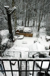Garden snow