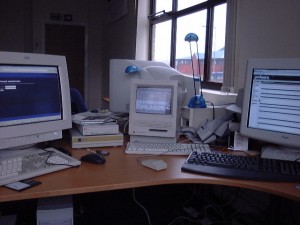 My work desk in 1998