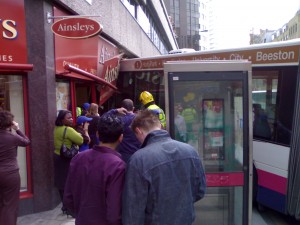 Leeds bus crash outside