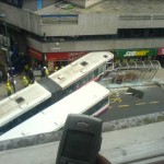 Leeds bus crash overhead