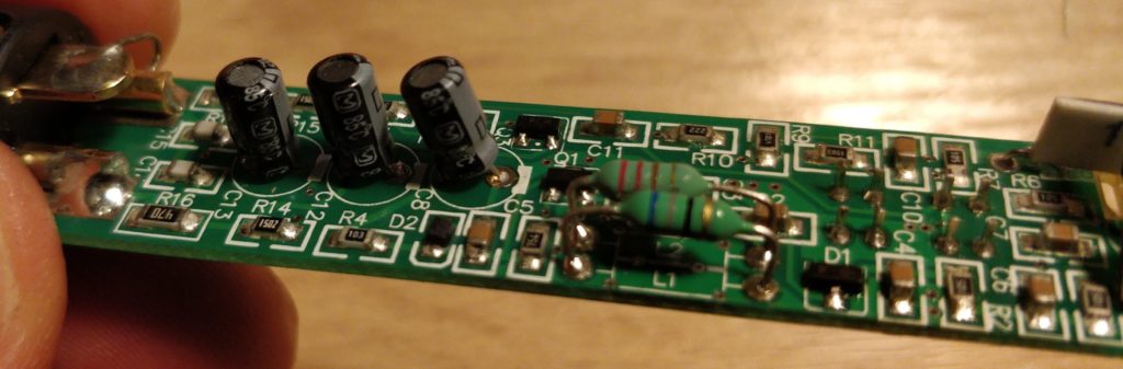 Replaced Behringer B5 capacitors